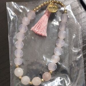 Avon Pink Beaded Hope Tassel Bracelet - Women Jewelry